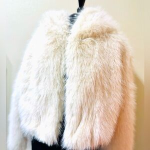 Women's Cropped Hooded Faux Fur Jacket - Wild Fable.  My favorite and SOLD OUT!